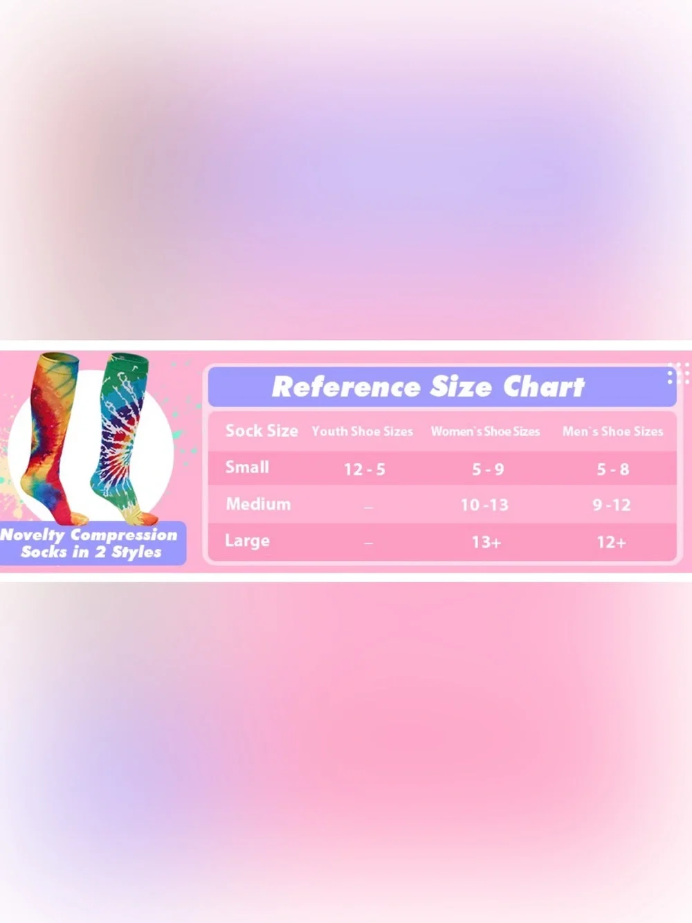 Tie-Dye Over the Calf Socks, Sports, Youth/Adult